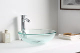 ANZZI BB420-12 Mythic Series Vessel Sink in Lustrous Clear