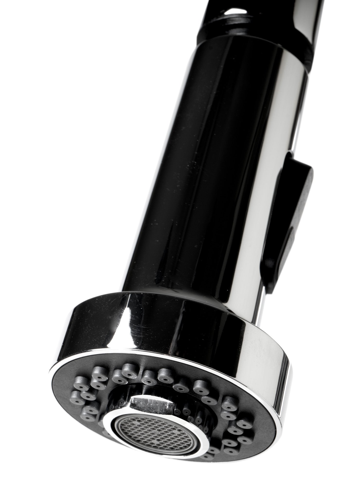 Polished Chrome Sensor Gooseneck Pull Down Kitchen Faucet