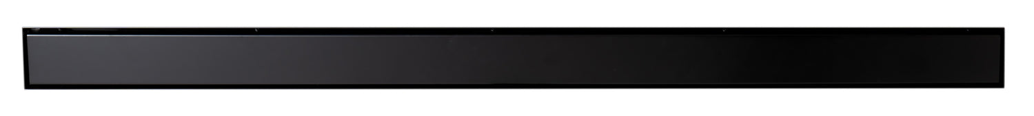 ALFI brand 47" Black Matte Brushed Stainless Steel Linear Shower Drain with Solid Cover