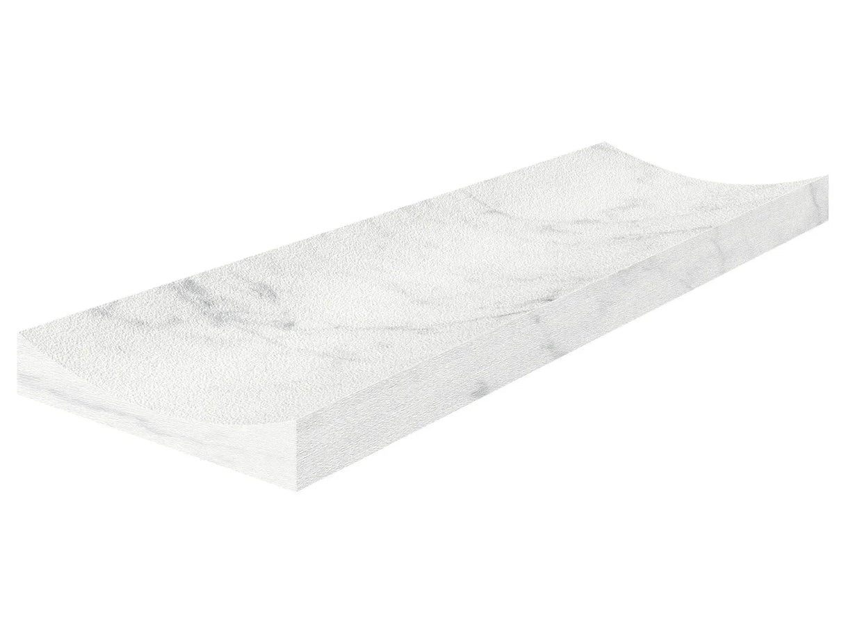 Anatolia Tile 4X12 Eterna Bianco Fluto Honed Marble Tile 5000-0350-0 Eterna Bianco Fluto - premium natural stone mosaic tile from Anatolia Tile, available at PoshHaus showroom in Keene, NH
