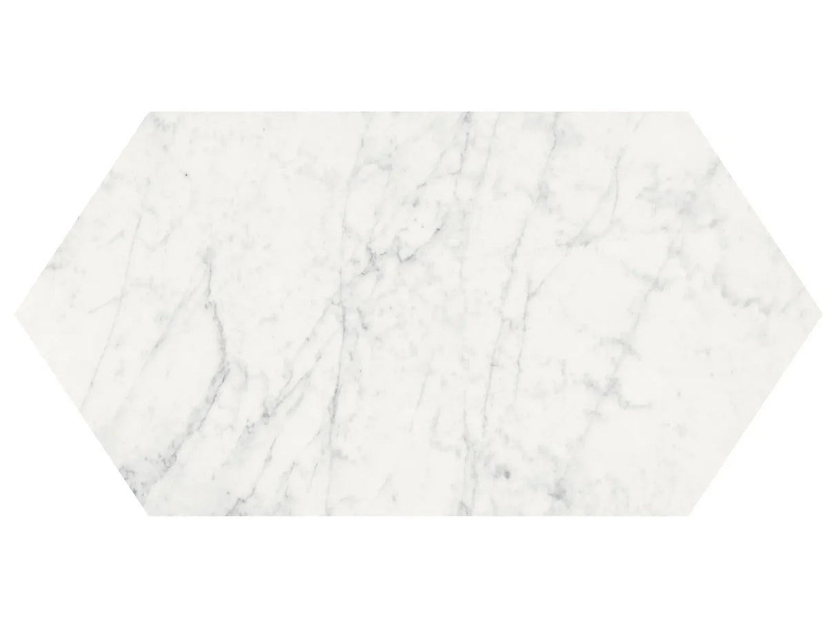 Anatolia Tile 24 Inch Eterna Bianco Picket Honed Marble Tile 5000-0349-0 - 12X24 Picket Eterna Bianco Picket - premium natural stone mosaic tile from Anatolia Tile, available at PoshHaus showroom in Keene, NH