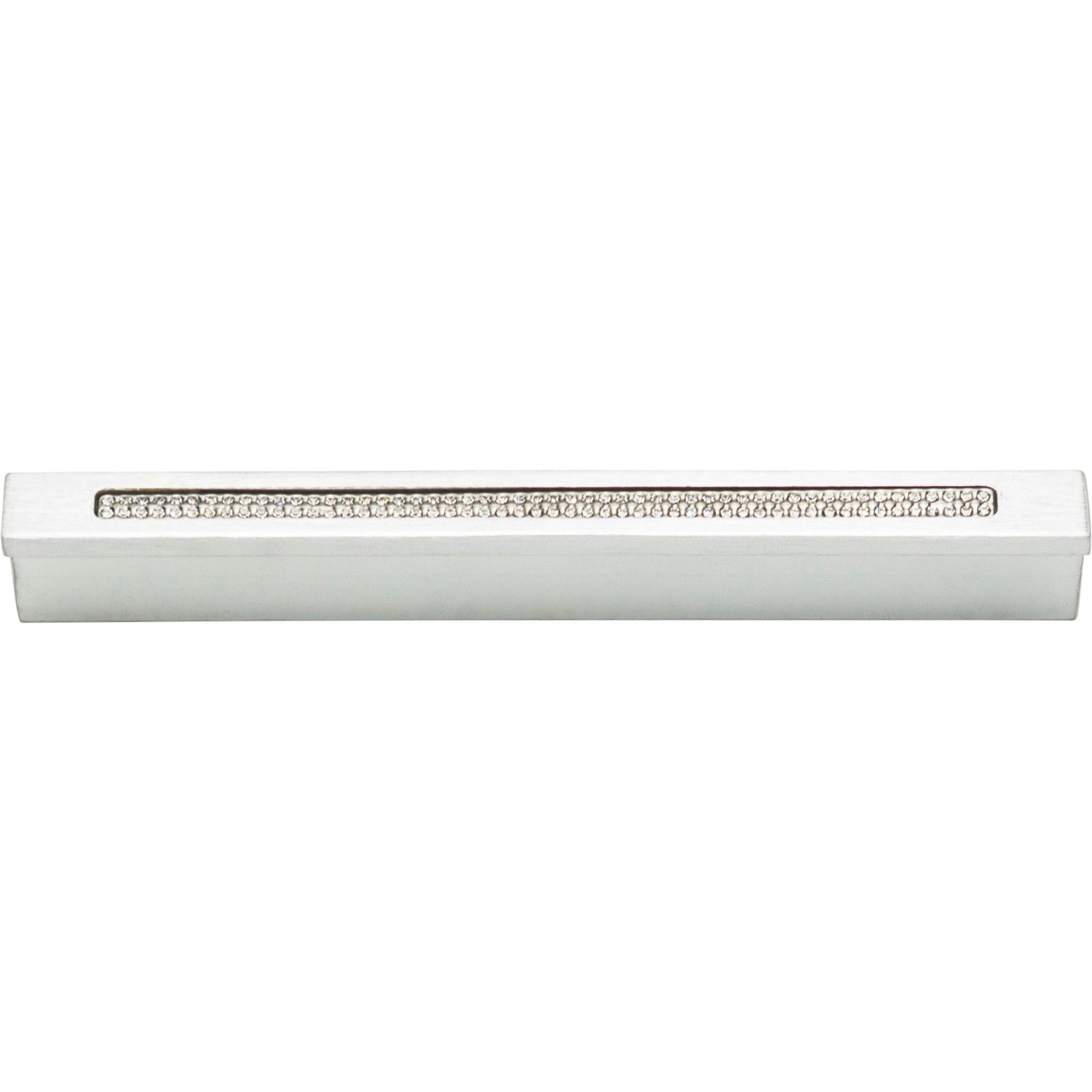 Atlas Homewares Crystal Bar Inset Thin Pull 3 3/4 Inch (c-c) Matte Chrome