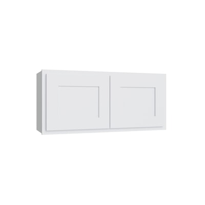 Essential White Double Door Wall Cabinet - 30" W x 12" H