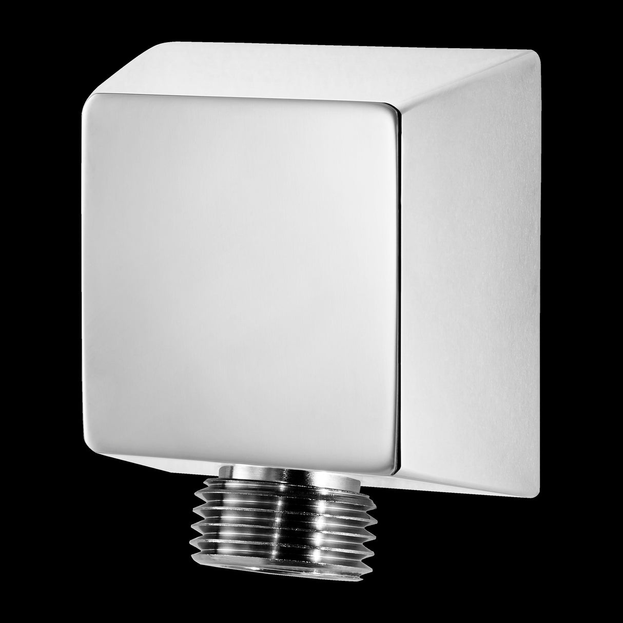 Shower Square Drop Elbow in Polished Chrome