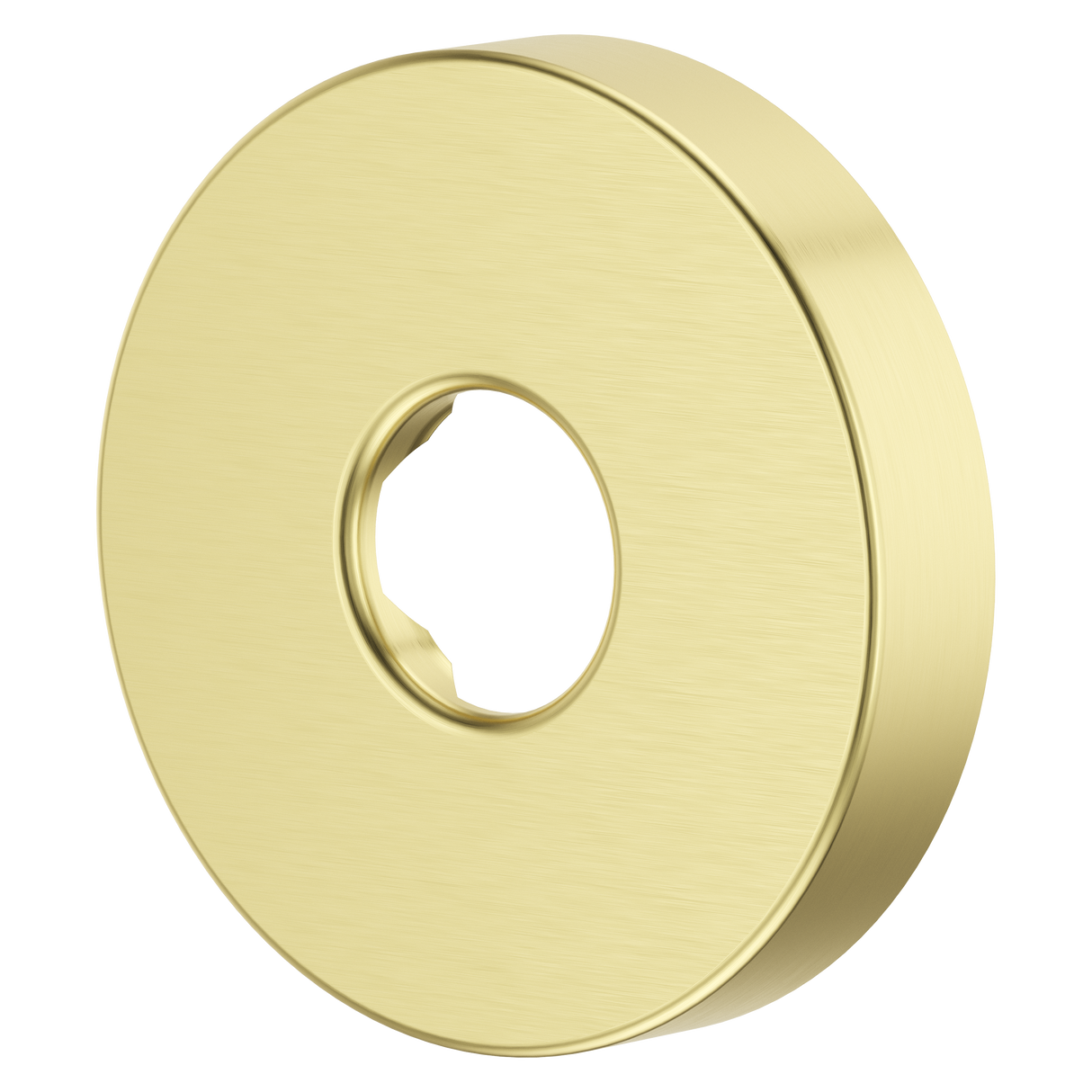 Modern Round Shower Arm Flange in Brushed Gold