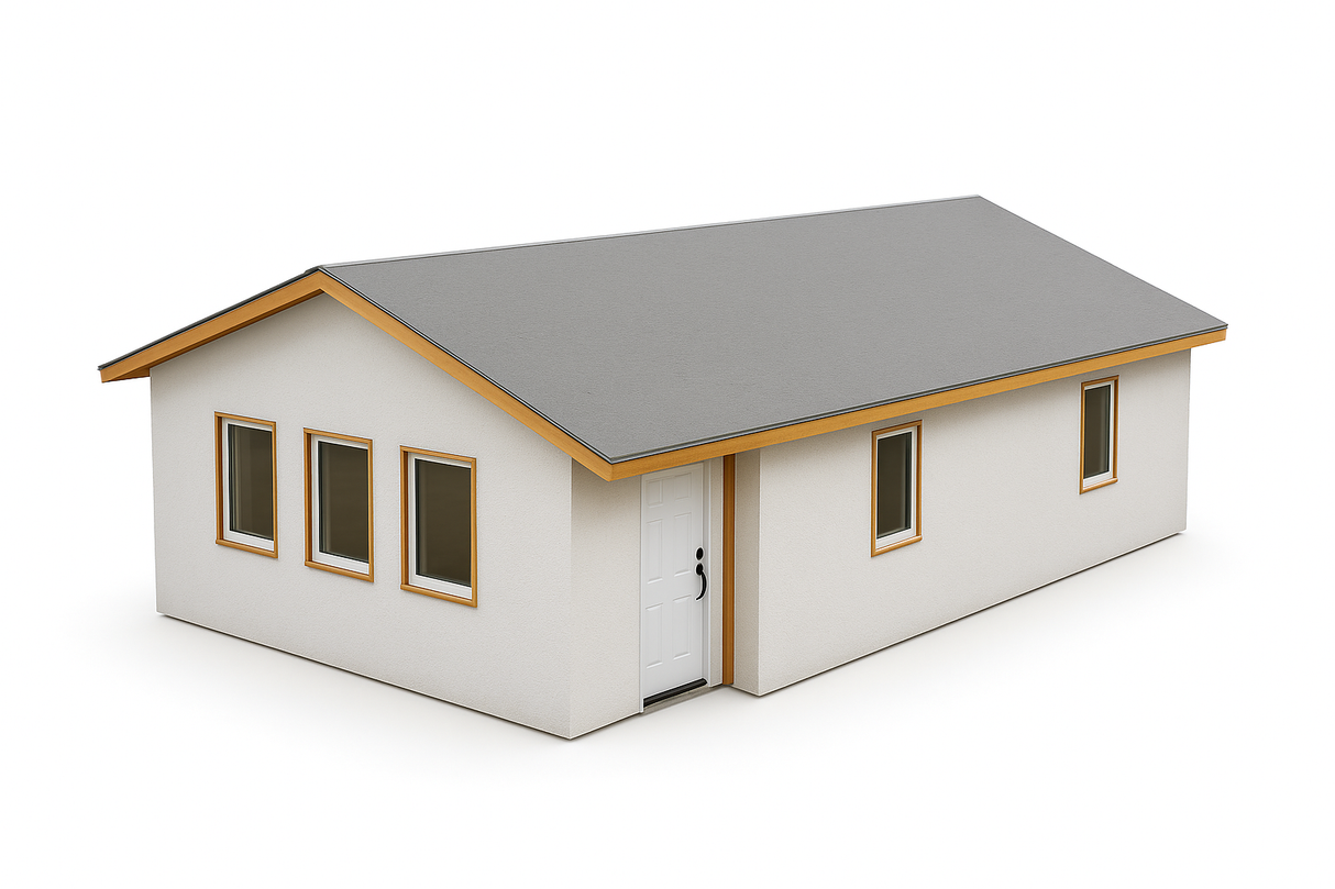 AbodeMOD ADU Shell | Modern 2 Bedroom, 1 Bath – 560 Sq Ft | Made from ThermaSteel