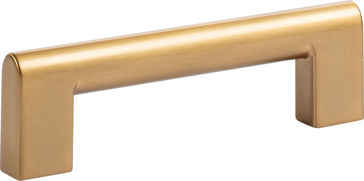 Atlas Homewares Round Rail Pull 3 3/4 Inch Warm Brass