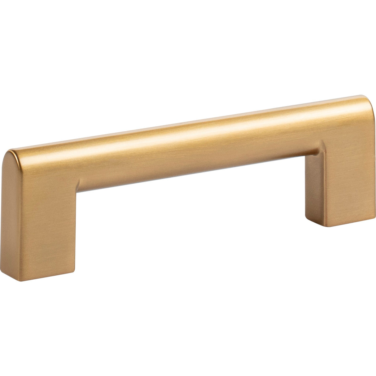 Atlas Homewares Round Rail Pull 3 3/4 Inch Warm Brass