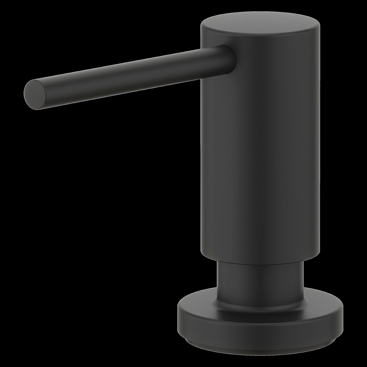 Modern Kitchen Soap Dispenser in Matte Black