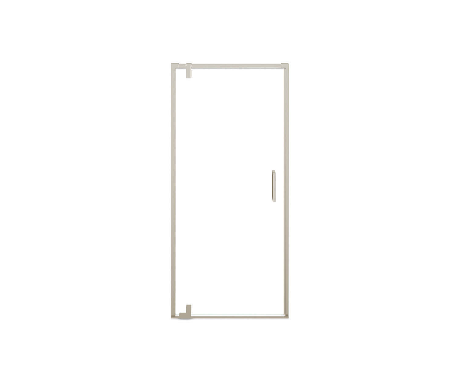 MAAX 137836-900-305-000 ModulR 34 x 78 in. 8 mm Pivot Shower Door for Alcove Installation with Clear glass in Brushed Nickel