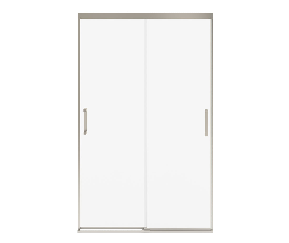 MAAX 135334-900-305-000 Incognito 76 44-47 x 76 in. 8mm Bypass Shower Door for Alcove Installation with Clear glass in Brushed Nickel