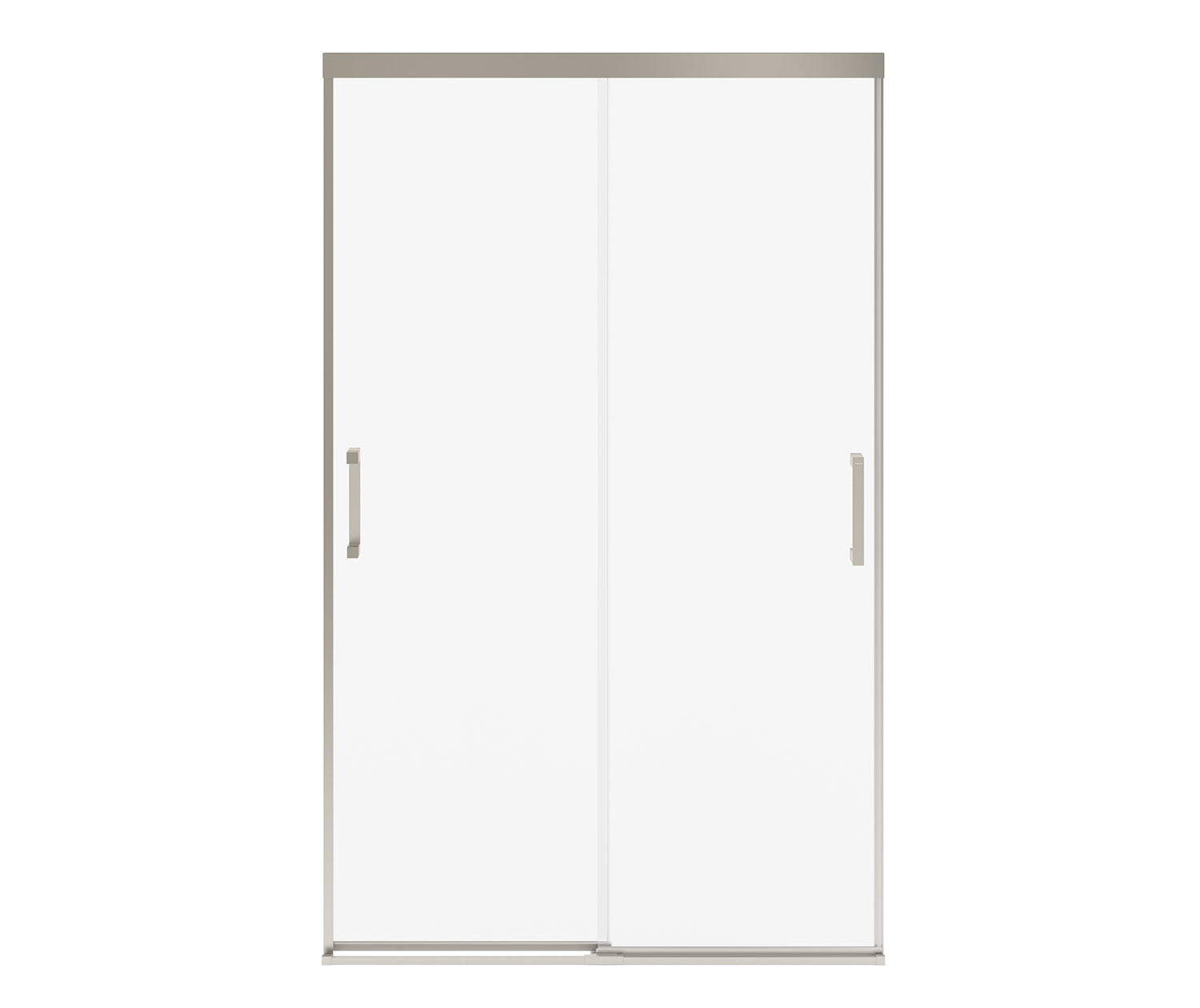 MAAX 135334-900-305-000 Incognito 76 44-47 x 76 in. 8mm Bypass Shower Door for Alcove Installation with Clear glass in Brushed Nickel
