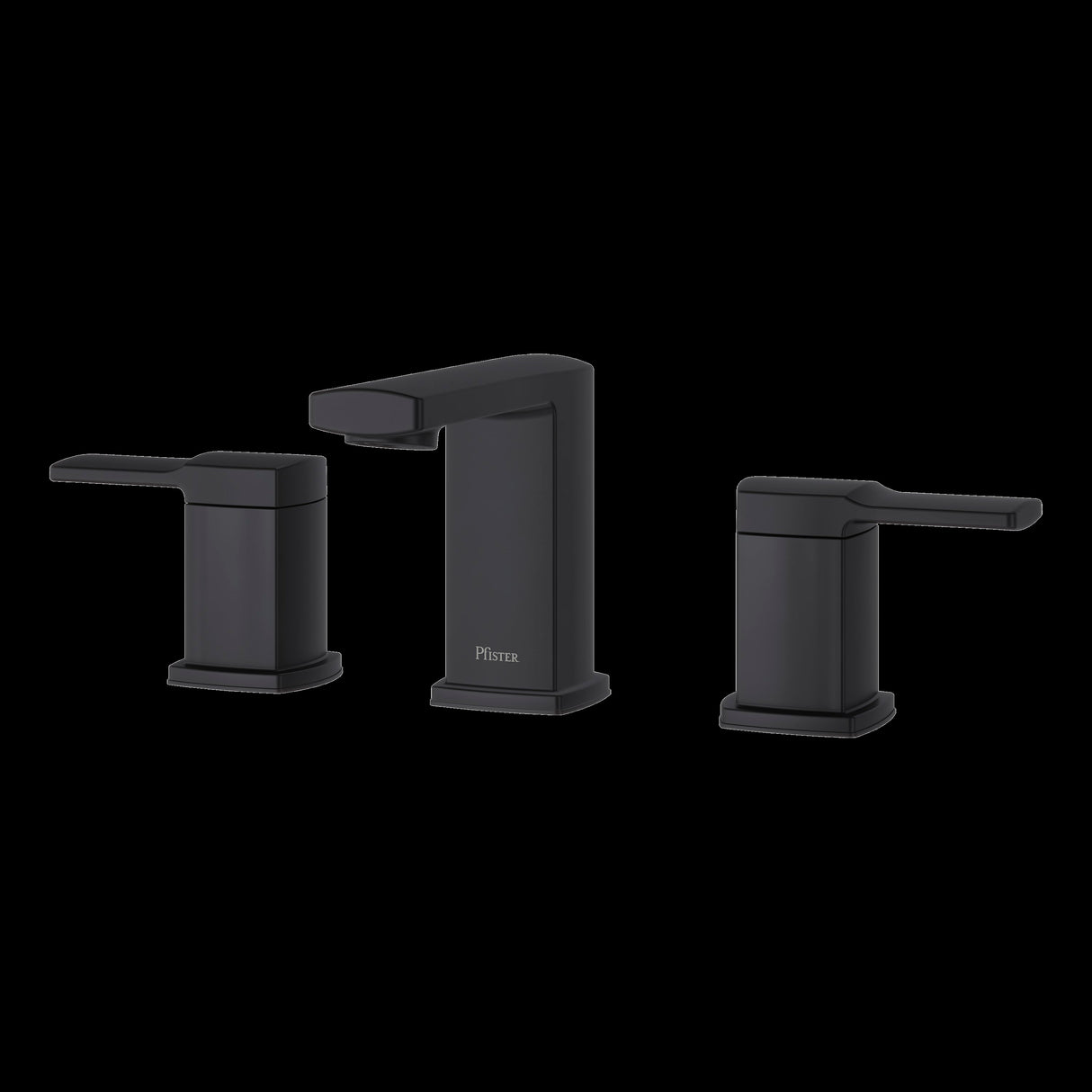 Deckard 2-Handle 8" Widespread Bathroom Faucet in Matte Black