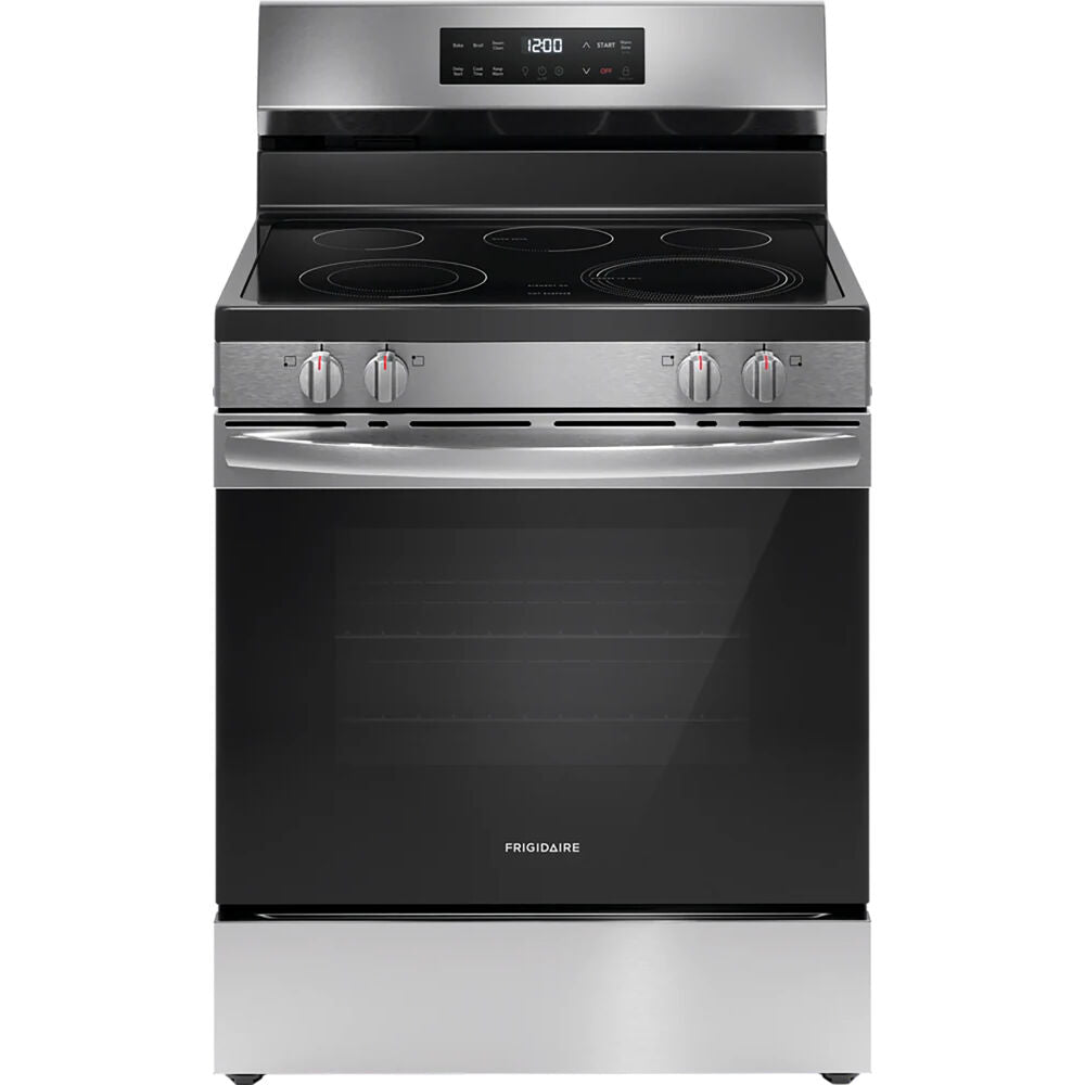 Frigidaire FCRE3062AS 30" Electric Range with the EvenTemp, steam clean