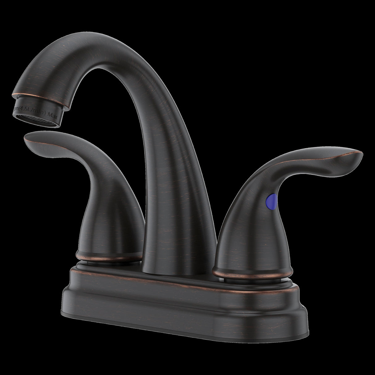 Pfirst Series 2-Handle 4" Centerset Bathroom Faucet in Tuscan Bronze