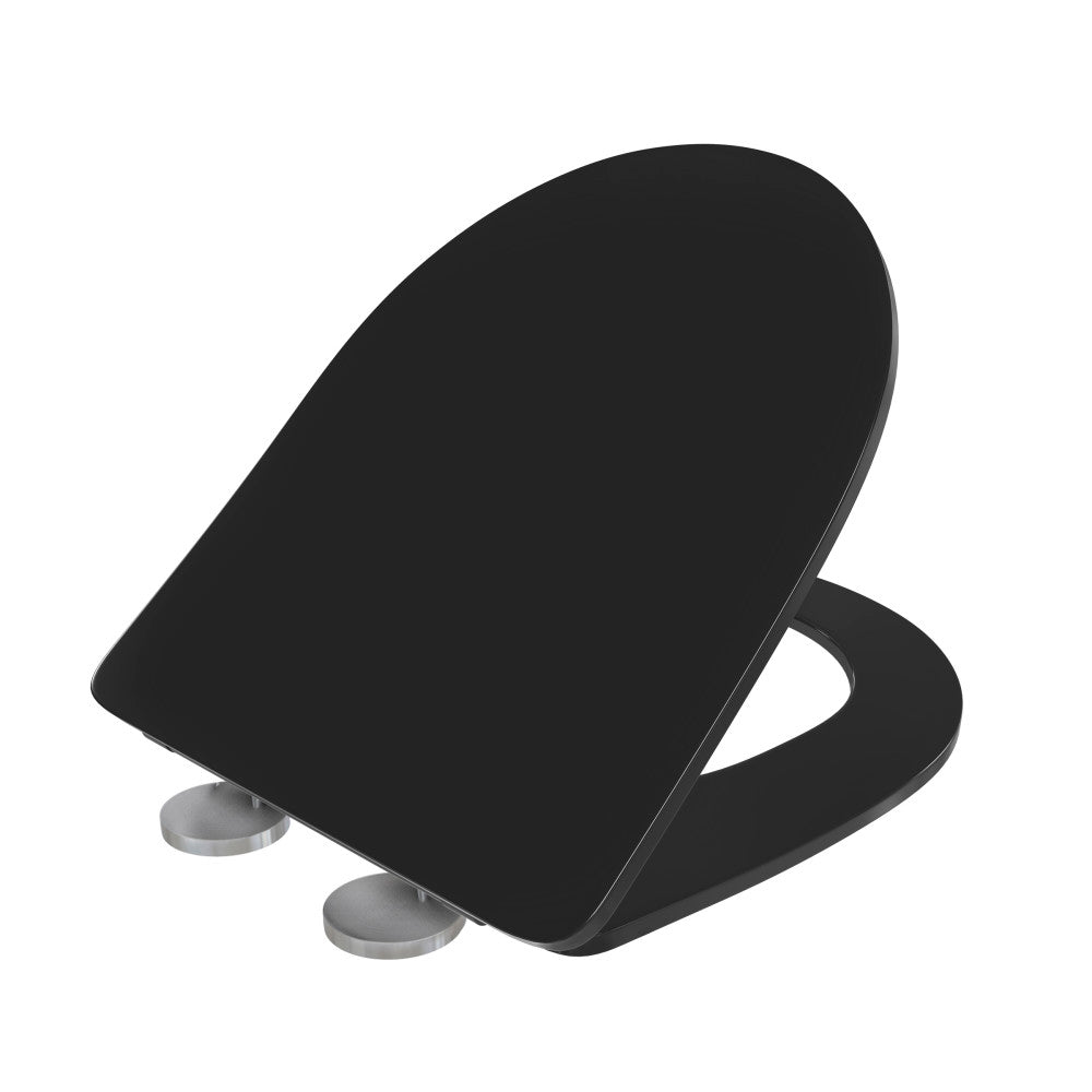 Back to Wall Quick Release Toilet Seat Matte Black (MI. SM-WT514MB, SM-WT449MB)