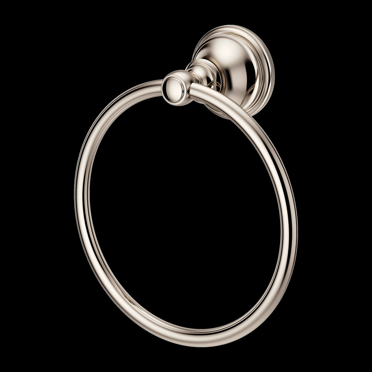 Tisbury Towel Ring in Polished Nickel
