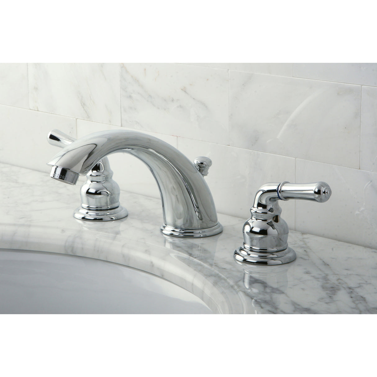 Kingston Brass KB961 Magellan Widespread Bathroom Faucet with Retail Pop-Up, Polished Chrome