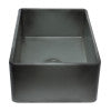 ALFI brand ABCO3320SB Concrete Color 33 inch Reversible Single Fireclay Farmhouse Kitchen Sink