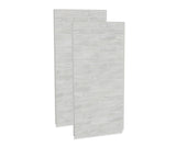 MAAX 103388-312-504 Utile 3636 Composite Direct-to-Stud Two-Piece Corner Shower Wall Kit in Organik Permafrost