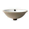 ALFI brand ABC601 White 17" Round Undermount Ceramic Sink