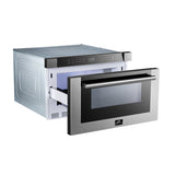 Forno 24-Inch 1.2 cu. ft. Microwave Drawer in Stainless Steel (FMWDR3000-24)
