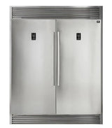 Forno 3-Piece Appliance Package - 48-Inch Dual Fuel Range, Pro-Style Refrigerator, and Dishwasher in Stainless Steel