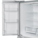 Forno 36-Inch Moena French Door Refrigerator - 19 cu.ft with Double Freezer Drawer and Ice Maker (FFRBI1820-36SB)