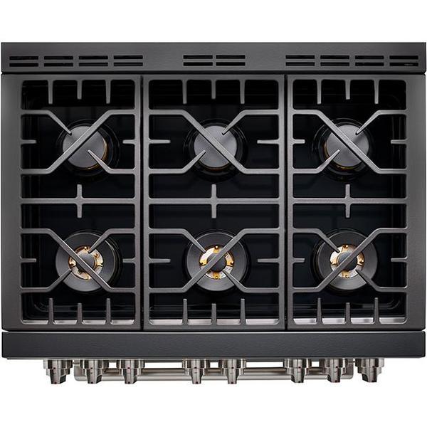 Forza 3-Piece Appliance Package - 36-Inch Gas Range, 11-Inch Tall Premium Range Hood, & 24-Inch Dishwasher in Stainless Steel