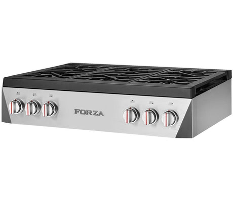 Forza 36-Inch Professional Rangetop in Stainless Steel (FRT366GN)