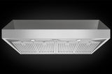 Forza 48-Inch Professional Range Hood - Wall Mount or Under Cabinet - 24-Inch Tall (FH4824)