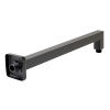 Black Matte 16" Square Wall Shower Arm