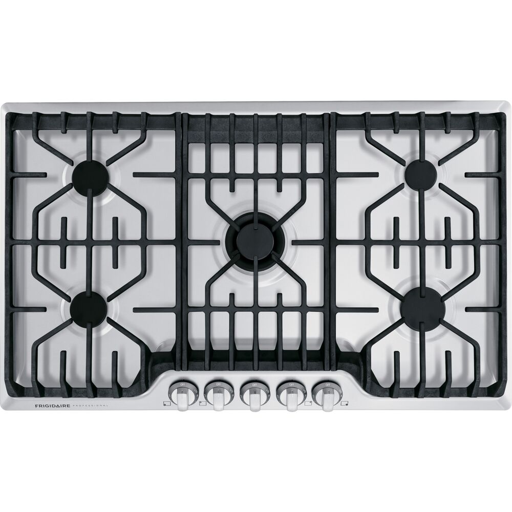 Frigidaire FPGC3677RS 36" Gas Cooktop, Continuous Grates (Griddle Included)