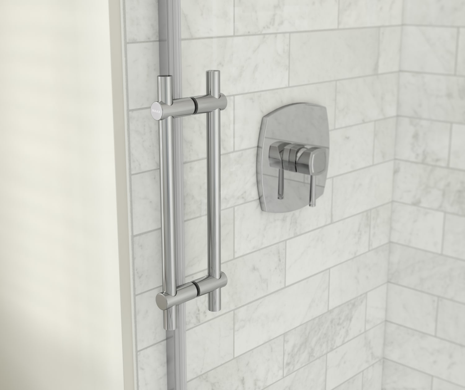 MAAX 137420-900-084-000 Odyssey SC 57-59 ½ x 78in. 8 mm Sliding Shower Door for Alcove Installation with Clear glass in Chrome