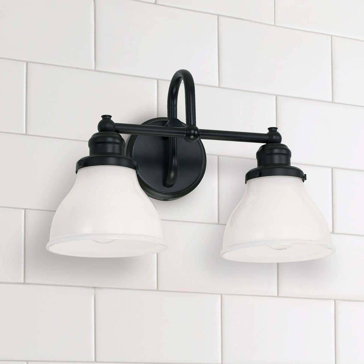 Capital Lighting 8302MB-128 Baxter 2 Light Vanity Matte Black