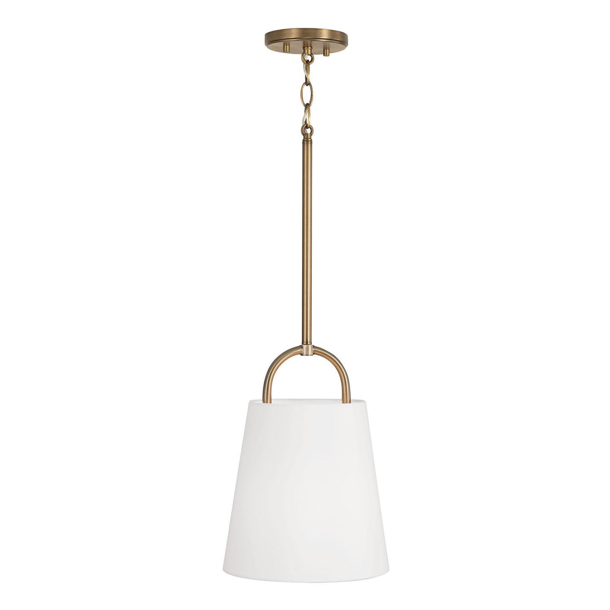 Capital Lighting 349411AD Brody 1 Light Pendant Aged Brass