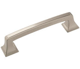 Amerock Cabinet Pull Satin Nickel 3-3/4 inch (96 mm) Center to Center Mulholland 1 Pack Drawer Pull Drawer Handle Cabinet Hardware