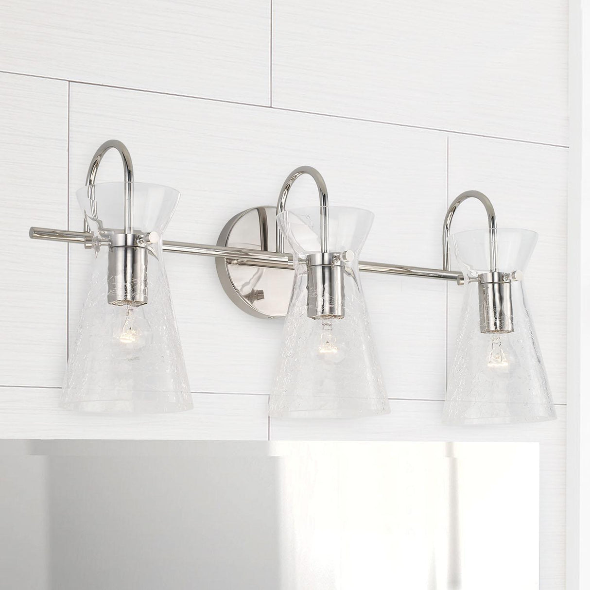 Capital Lighting 142431PN Mila 3 Light Vanity Polished Nickel
