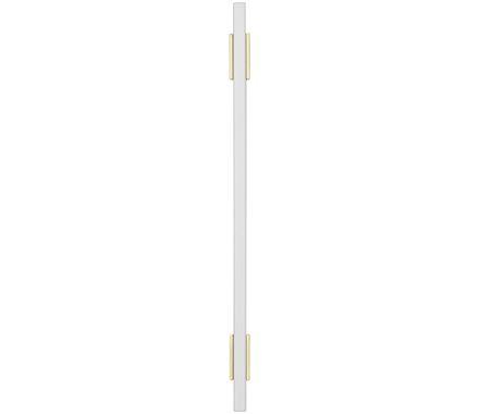 Amerock Cabinet Pull Brushed Gold/White 7-9/16 inch (192 mm) Center to Center Urbanite 1 Pack Drawer Pull Drawer Handle Cabinet Hardware