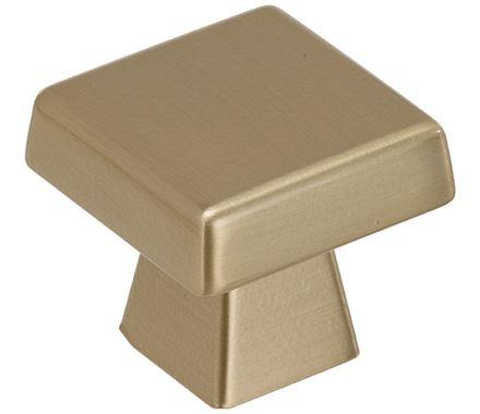Amerock Cabinet Knob Golden Champagne 1-1/2 inch (38 mm) Length Blackrock 1 Pack Drawer Knob Cabinet Hardware