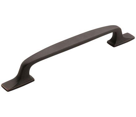 Amerock Cabinet Pull Dark Oiled Bronze 6-5/16 inch (160 mm) Center to Center Highland Ridge 1 Pack Drawer Pull Drawer Handle Cabinet Hardware