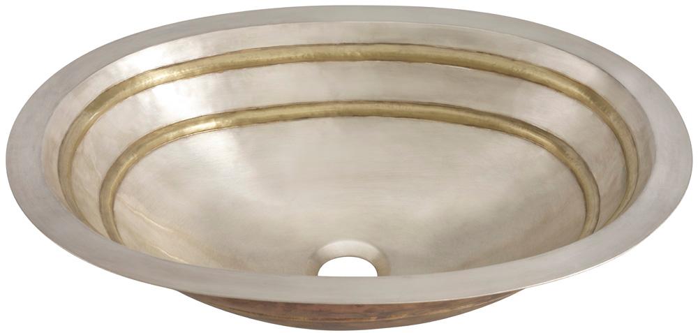 Thompson Traders Quintana Bath Sink Quintana KC2OBC Satin Brass and Burnished Nickel
(Smooth)