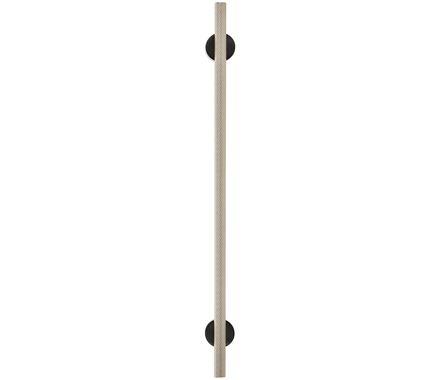 Amerock Cabinet Pull Matte Black/Silver Champagne 10-1/16 inch (256 mm) Center to Center Transcendent 1 Pack Drawer Pull Drawer Handle Cabinet Hardware