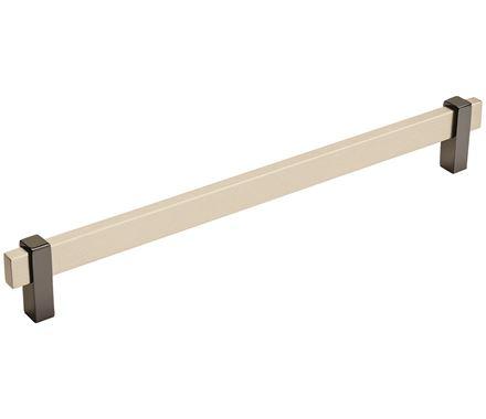 Amerock Cabinet Pull Silver Champagne/Black Nickel 10-1/16 inch (256 mm) Center to Center Mulino 1 Pack Drawer Pull Drawer Handle Cabinet Hardware