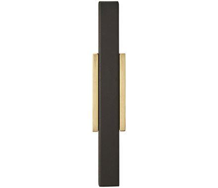 Amerock BP67BGLMB Kitchen Cabinet Door or Drawer Knob Brushed Gold/Matte Black 2-3/4 inch (70 mm) Length Urbanite 1 Pack Furniture Hardware Bathroom Cabinet Hardware
