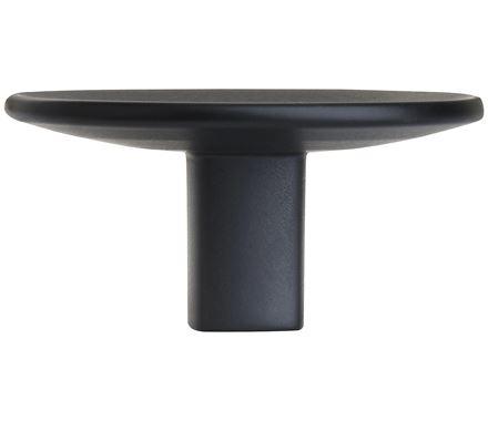 Amerock Cabinet Knob Matte Black 1-9/16 inch (40 mm) Diameter Concentric 1 Pack Drawer Knob Cabinet Hardware