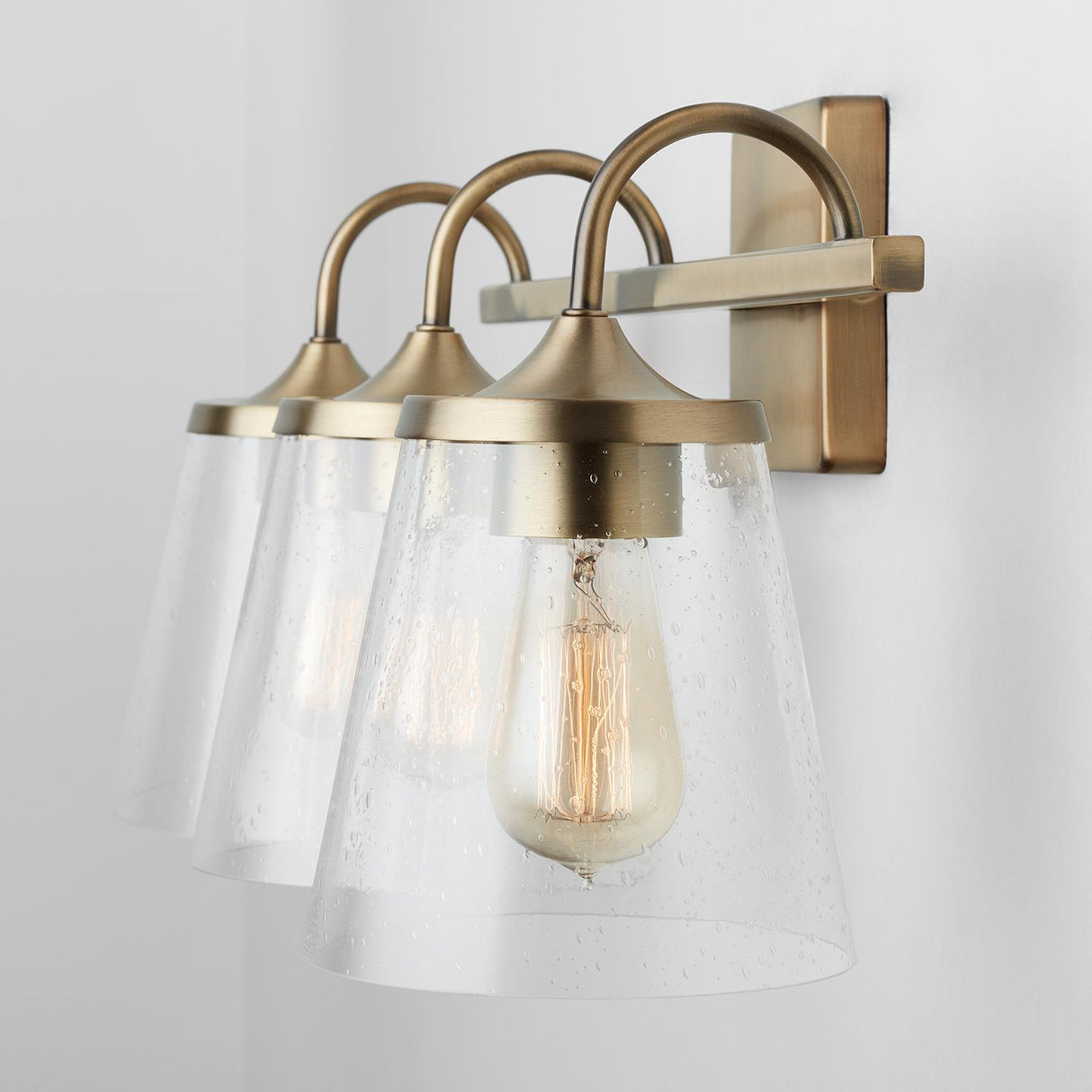 Capital Lighting 139132AD-496 Jayne 3 Light Vanity Aged Brass