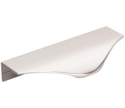 Amerock Cabinet Edge Pull Polished Chrome 4-3/16 inch (106 mm) Center to Center Aloft 1 Pack Drawer Pull Drawer Handle Cabinet Hardware