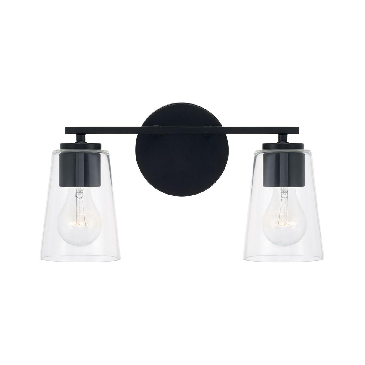 Capital Lighting 148621MB-537 Portman 2 Light Vanity Matte Black