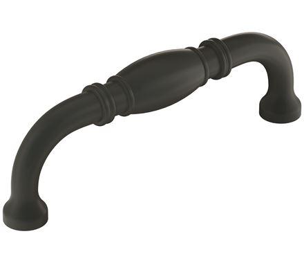 Amerock Cabinet Pull Matte Black 3-3/4 inch (96 mm) Center-to-Center Granby 1 Pack Drawer Pull Drawer Handle Cabinet Hardware